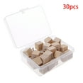 thumbnail image 3 of Milue 30 Pcs Wooden Thumbtack Quadrate for Creative Decorative Drawing Push Pins Wood, 3 of 9