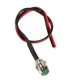 thumbnail image 5 of 4 Pcs 12v 8mm LED Panel Pilot Dash Warning Light Indicator Lamp Car Van Green, 5 of 5