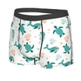 thumbnail image 2 of Wukai Turtles And Seahorses Print Men’s Underwear Breathable Boxer Briefs,&nbsp;Moisture Wicking & Breathable-Large, 2 of 7