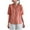 Orange, variant on Maean Womens Cotton Linen Tops V Neck Buttons Summer Blouse Casual Loose Solid Color Shirts Blouses