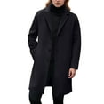 thumbnail image 2 of Trench Coat Women Men 2025 Classic Casual Single Long Sleeve Notch Lapel Knee Length Overcoat Outerwear, 2 of 6