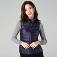 thumbnail image 1 of Chaleco de plumón ligero para mujer, chaleco ajustado de cuello alto corto, chaleco de plumón de otoño e invierno, chaleco de talla grande para mujer, 1 of 6