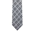 thumbnail image 5 of Jacob Alexander Men's Woven Plaid Pattern Regular Neck Tie - Black, 5 of 7