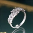 thumbnail image 2 of K-KED Elegant 925 Silver Filled Women Ring Cubic Zircon Wedding Delicate Jewelry Gifts Sz 6-10-#1-9, 2 of 8