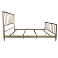 thumbnail image 5 of Maklaine Elegant Modern Transitional Brass Metal Bed in King Size, 5 of 10