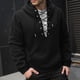 thumbnail image 1 of pstuiky camisas de manga larga para hombre, Sudadera con capucha informal de colores sólidos para hombre, con bolsillo y manga larga, para hacer ejercicio Tops de hombre xl, 1 of 6