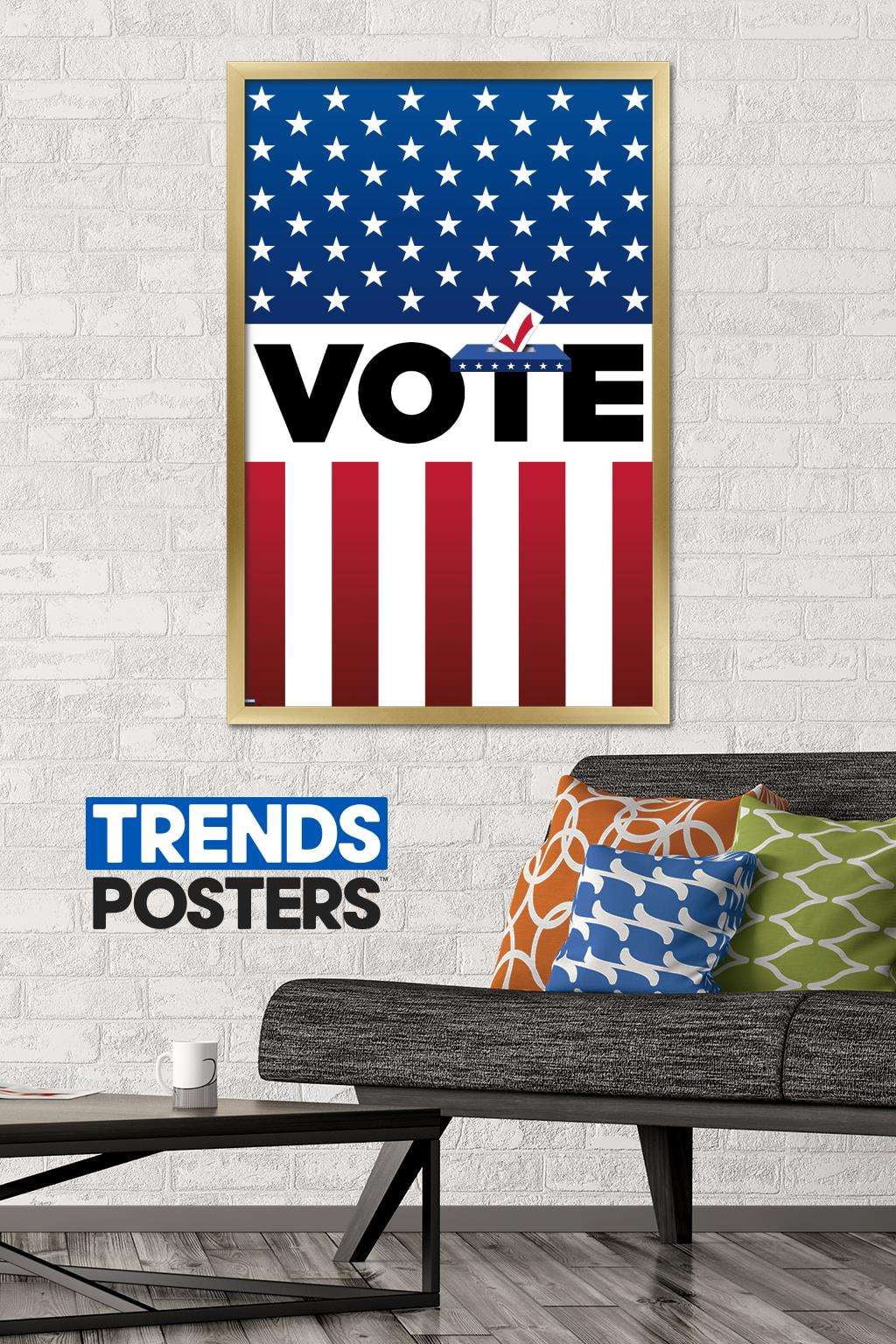 Vote Wall Poster, 22.375" x 34" Framed