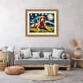 thumbnail image 3 of Stephen Chambers 32x26 Gold Ornate Wood Framed With Double Matting Wall Art Titled - Dachshund 7, 3 of 6