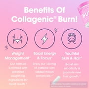Obvi Collagenic Burn for Weight Loss, Collagen Peptides Infused Thermogenic Burner, 120 Capsules