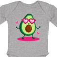 thumbnail image 4 of Inktastic Avocado Lover Gifts Girls Long Sleeve Baby Bodysuit, 4 of 5