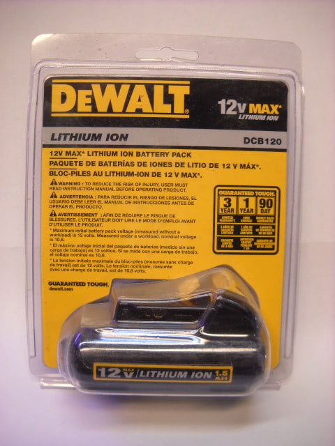 1-Pack Dewalt DCB120 12v Max Battery