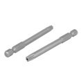thumbnail image 2 of Unique Bargains T30 Type 1/4' Hex Shank 75mm Long Magnetic Torx Screwdriver Bit 10pcs, 2 of 4
