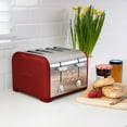 thumbnail image 5 of Kenmore 4-Slice Stainless Steel Toaster, Dual Controls, Extra Wide Slots, 9 Browning Levels- Red & Silver, 5 of 9
