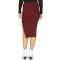 thumbnail image 2 of Sanctuary Clothing Womens Ribbed Pencil Skirt, Red, X-Small, 2 of 2
