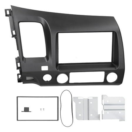 Falleo Clearance 2Din Stereo Radio Fascia DVD Audio Navigation Panel Frame for Honda Civic 2006-2011 LHD