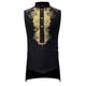 thumbnail image 1 of Camisas De Vestir Para Hombre Slim Fit Camisetas de palangre Abaya Thobe para hombre, Henley con cuello bandeado, vestido liso, camisas, musulmán Thobe (Black, S), 1 of 4