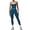 Green Blue, variant on Womens Workout Sets Two Piece Spaghetti Straps Tank Top Matching High Waist Leggings Gym Work Out Outfits with Pockets