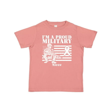 

Inktastic Proud Military Niece Red Friday Gift Toddler Toddler Girl T-Shirt