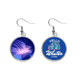 thumbnail image 1 of Ocean blue jellyfish ciencia naturaleza foto Cuelgue la joyería del pendiente del hielo del invierno de la gota Unbranded M, 1 of 3