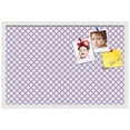 thumbnail image 2 of PinPix 30x20 Custom Cork Bulletin Board Light Purple Clover Poster Board Has a Fabric Style Canvas Finish, Framed in Light Purple Clover, by ArtToFrames (PinPix-539), 2 of 5