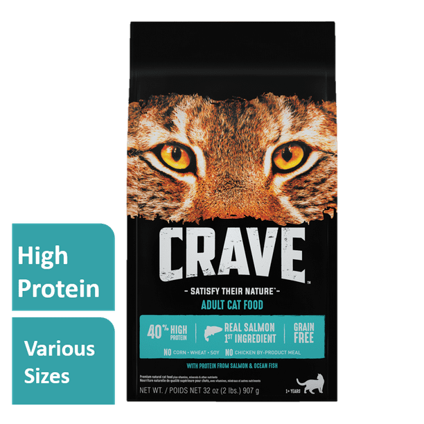 Download Crave Grain Free Dry Cat Food With Protein From Salmon And Ocean Fish Bag 10 Lb Walmart Com Walmart Com