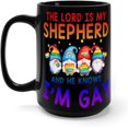 thumbnail image 2 of Funny Coffee Mugs The Lord Is My Shepherd And He Knows I''m Gay Ceramic Tea Cup LGBT Festival Party Customized Ceramic Mugs Gifts for Women Him Girlfriend Unisex 15oz Black, 2 of 6
