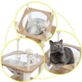 thumbnail image 5 of SALE CLEARANCE Modern Wooden Cat Tree Multi-Level Cat Tower With Fully Sisal Covering Scratching Posts, Deluxe Condos And Large Space Capsule Nest, 5 of 9