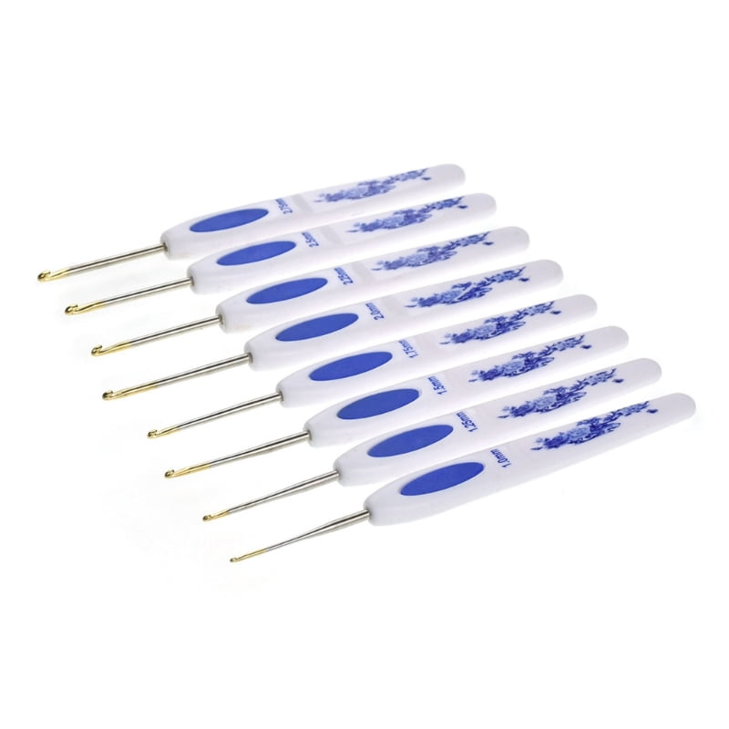 Zecic Crochet Hooks Set, 16Pcs Aluminum Knitting Needle for Arthritic Hands with Grip