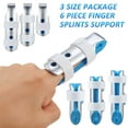 thumbnail image 5 of 6 Pieces Finger Splints Metal Finger Support Finger Stabilizer for Adults and Children Finger Knuckle Joint Fixation, 3 Sizes (Blue), 5 of 5