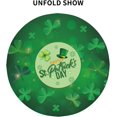thumbnail image 3 of Round St. Patrick''s Day Tablecloth Green Irish Shamrocks Waterproof Washable Tablecloth Clover Themed Table Cover for Holiday Party Dinner Kitchen Decoration 60 inch, 3 of 6