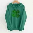 thumbnail image 3 of Goodeals St. Patrick's Day Hoodie Sweatshirts Women Casual Irish Long Sleeve Tops Shamrock Lucky Letter Print Shirts 2025 Fashion Loose Fit Pullover Tops(Green,L), 3 of 3