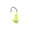 D#098, variant on Luminous Green Lead Head Jig Hooks with 3D Eyes & Glow-in-the-Dark Finish for Bass, Walleye, Trout – Soft Plastic Bait Compatible, Low-Light & Murky Water Fishing