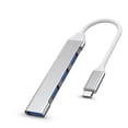 thumbnail image 1 of Baby Rabbit Knights USB 3.0 Hub, Ultradelgado Convertidor 4 en 1 Velocidad Ultra Alta Hub con 1 USB 3.0 Puertos de 5 Gbps y 3 USB 2.0 Puertos de 480Mpbs, Compatible con PC O Laptop, 1 of 4
