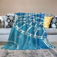thumbnail image 2 of ARISTURING Turtle Swirls Flannel Blanket Lightweight Blanket for All Seasons 60x80in, 2 of 6