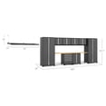 thumbnail image 2 of NewAge Products Pro Series Gray 11 Piece Cabinet Set, Heavy Duty 18-Gauge Steel Garage Storage System, Slatwall / Wall Mounted Shelf Included, 2 of 11