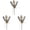 Gold*3, variant on Artificial Pine Branches for Christmas,Christmas Tree Twig Picks,Twigs Branches Decorative Bead Sticks for Christmas Tree Decorations Wreath Vase Holiday Decor,1 Pack