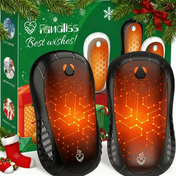 2025 Upgraded Rechargeable Hand Warmers - 2 Pack, 6000mAh Electric Portable Pocket Heaters with 3 - Level Warmth. Ideal for Outdoor Enthusiasts. Perfect Gift for Men & Women