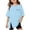 Light Blue, variant on YM Cute Girls Shirts Black for 15-16 Years,Girls Split Short Sleeve T Shirt Round Neck Casual Tee Top for Kids Comfortable Soft Daily Wear