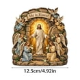 thumbnail image 3 of YingYouFu Empty Tomb Easter Scene and Cross Decoration He Is Risen Tabletop Decor Religious Wooden Signs Jesus Cross Table Centerpieces for Religious Home Mantels Tabletop Christian Gifts, 3 of 9