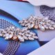thumbnail image 3 of Transparent Clips para zapatos con diamantes de imitación en tono dorado, flor de cristal, boda, Diamante brillante, moda, 3 of 5