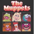 thumbnail image 2 of Junior's The Muppets Boxed Characters Graphic Tee Black X Large, 2 of 3