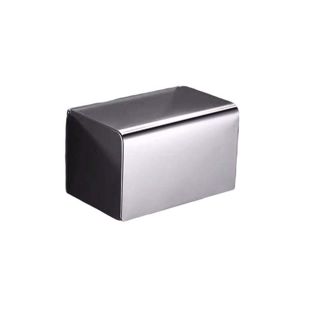 Estuche de almacenamiento de pañuelos de acero inoxidable para cocina, baño, sala de estar, baño, inodoro, rollo de papel de pared para el Almacenamiento y organización del hogar Tipo 2 16x13x13cm Bearachild HA073020-03