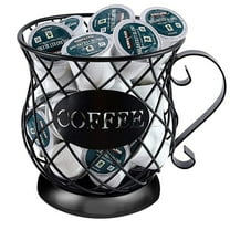 Gnmfd Cup-Shaped Coffee Pod Storage Rack Countertop Organizer Metal Anti-Rust Coffee Capsule Holder Large Capacity Espresso K-Cup Pods Storage for Office Kitchen Coffee Bar Home