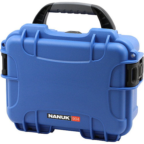 Blue Made in Canada Nanuk 904 Waterproof Hard Case with Foam Insert