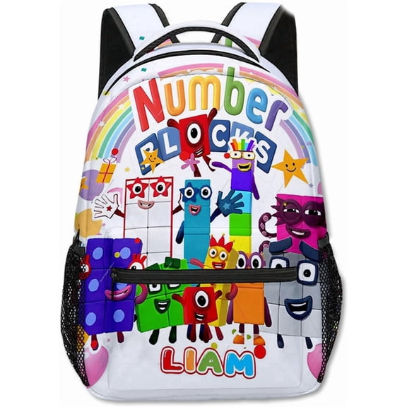 Numberblocks Backpacks Fashion Print Leisure Travel Sports Large Capacity Lightweight Outdoor Backpack