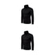 thumbnail image 1 of Sonducket Camisa térmica de cuello alto para hombre, jersey de Color sólido, ropa interior y cómoda para dormir en otoño e invierno, Negro S 2piezas, 1 of 6
