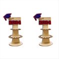 thumbnail image 1 of 2 Piezas 2024 Caja de Regalo de la Temporada de Graduación Monedero de Graduación Titular del Dinero, Sombrero Azul Letras Rojas, 1 of 5