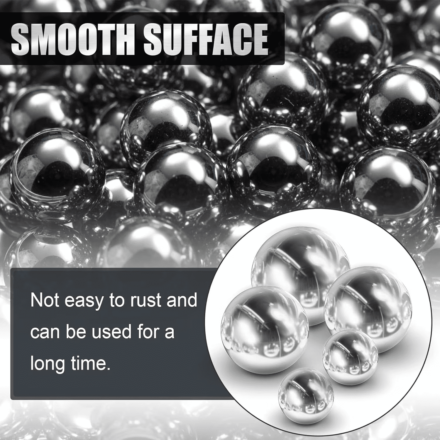 Deep Dream 76mm Chrome Steel Bearing Ball – 3 inch Precision Steel Ball for Bicycle Bearings