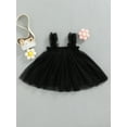 thumbnail image 4 of Bagilaanoe Toddler Baby Girl Tulle Dress Pleated Sleeveless A-line Princess Dresses 6M 12M 24M 3T 4T 5T Casual Swing Sundress, 4 of 8