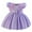 Purple, variant on Baby Girls Flower Wedding Dress Toddler Birthday Party Pageant Baptism Christening Tutu Gown Bowknot Dress Blue 2-3 Years